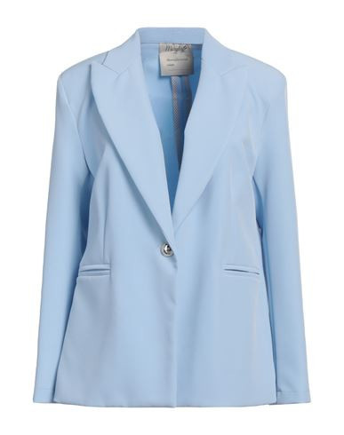 Maryley Woman Blazer Sky blue Size 10 Polyester, Elastane | YOOX (US)