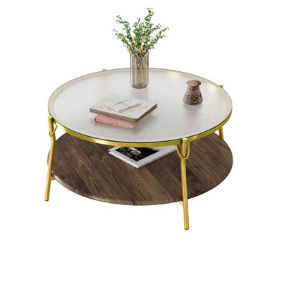 2-Tiered Modern Round Coffee Table | Wayfair North America