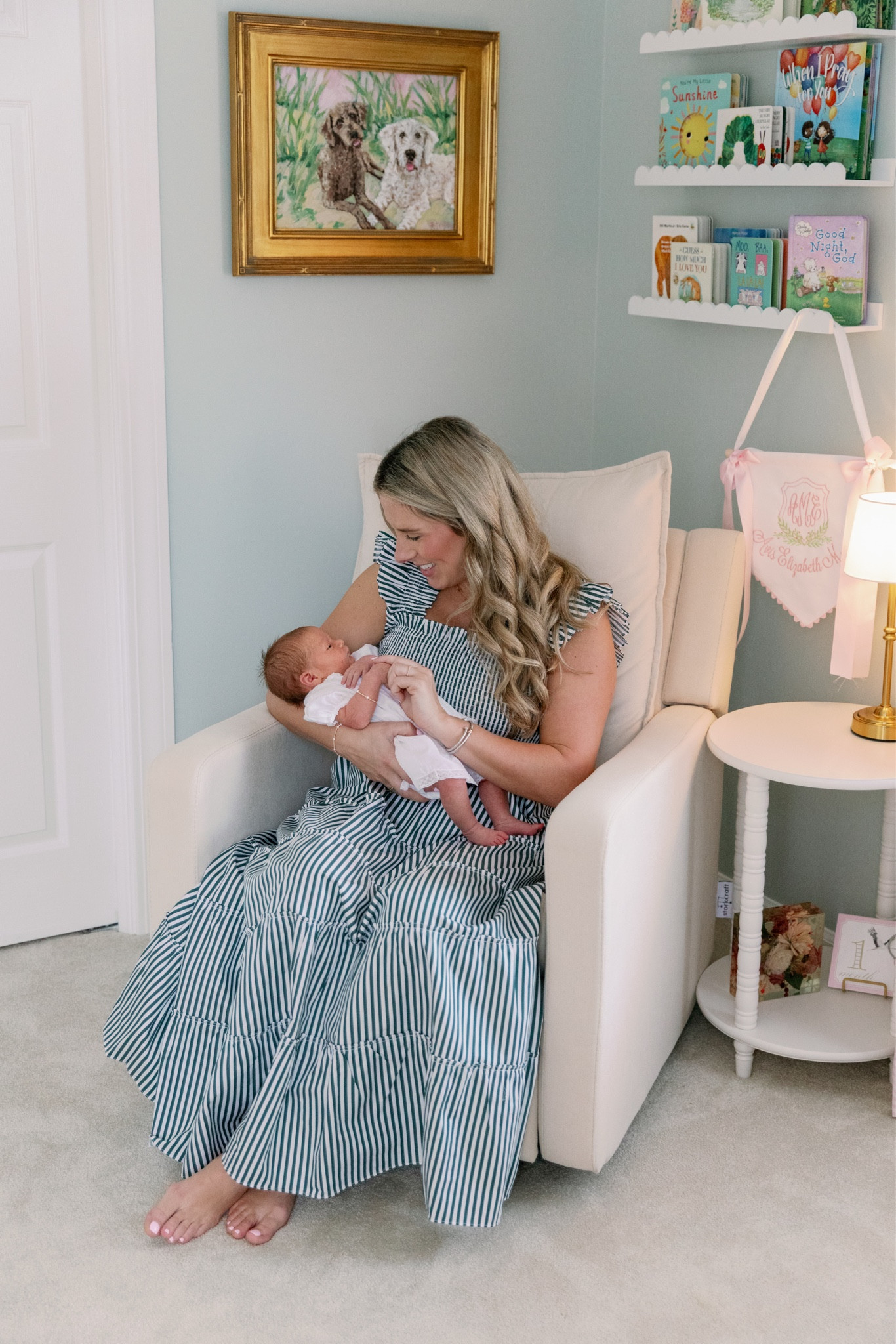 Newborn photos dress - wearing the green!

#LTKFamily #LTKStyleTip #LTKBaby