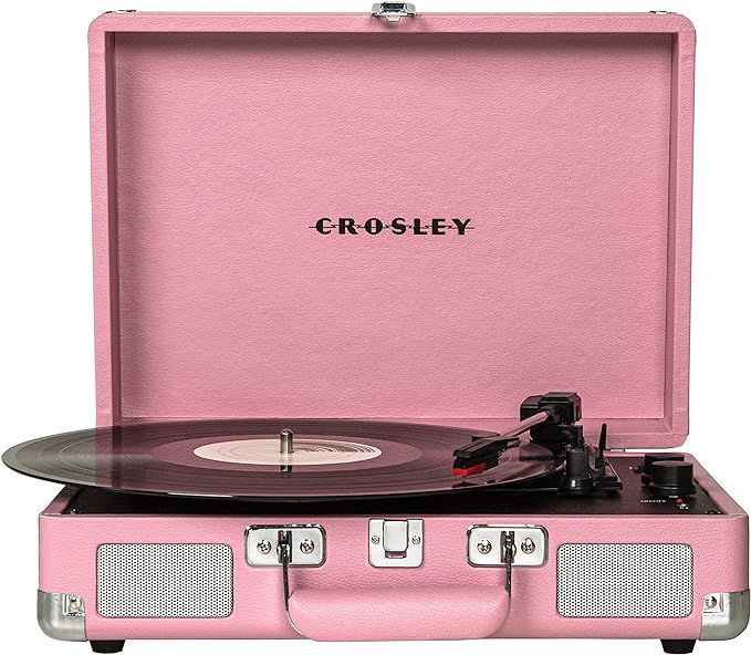 Crosley CR8005E-BH Cruiser Deluxe Vintage 3-Speed Bluetooth Suitcase Vinyl Record Player Turntabl... | Amazon (US)