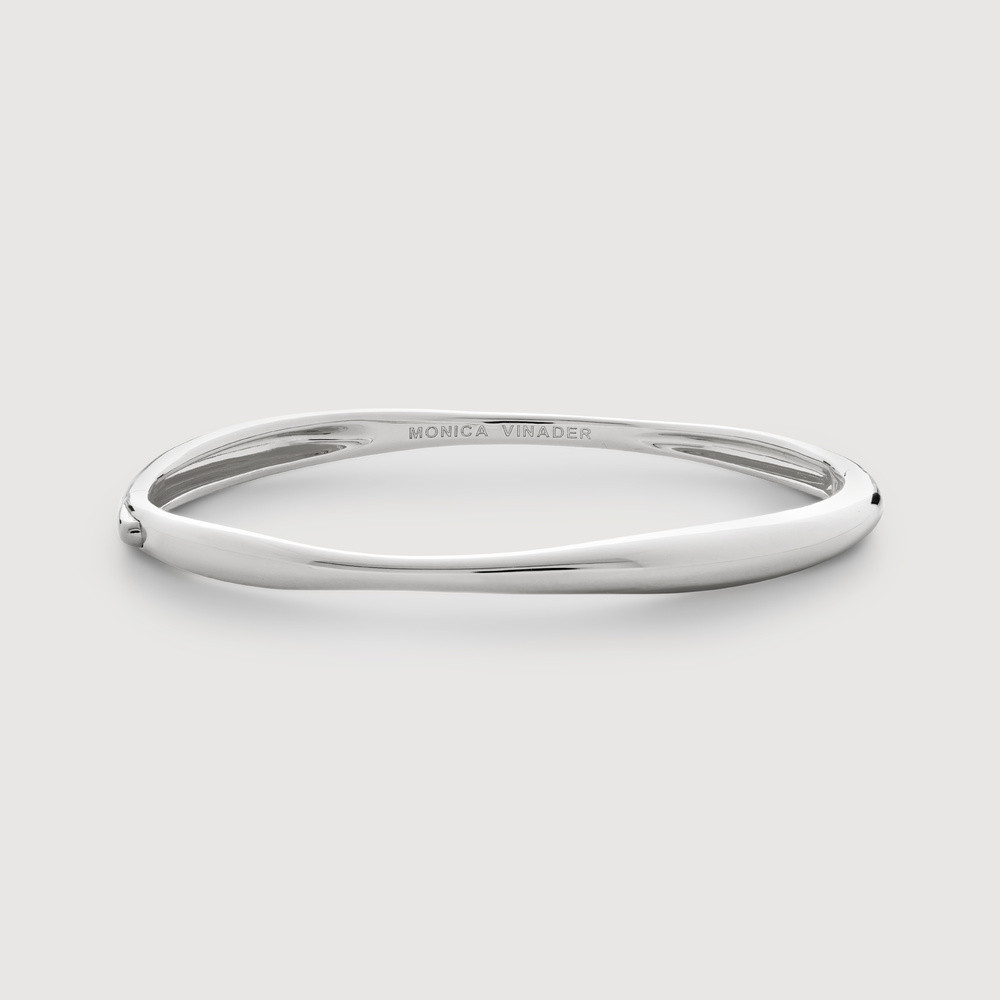 Sterling Silver Nura Reef Bangle | Monica Vinader (US)