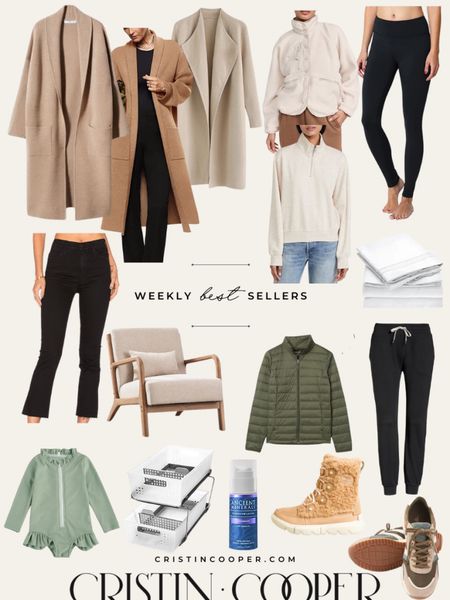 Weekly Bestsellers // Reader Favorites 

Half Zip Sweatshirt // Open Front Sweater Coat // Sheet Set // Knit Coat with Pockets // Puffer Jacket // High Waisted Thermal Leggings // Baby One Piece Swim Suit // Tiered Storage Baskets // Magnesium Lotion // Kids Cozy Boots // Ankle Fray Jeans // Sherpa Jacket // Modern Accent Chair // Sneakers // Joggers // Open Front Knit Cardigan Coat

For more Reader Favorites head to cristincooper.com 

#LTKhome #LTKSeasonal #LTKstyletip