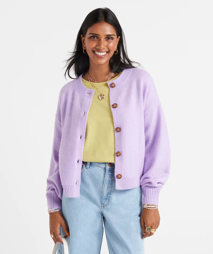 ADDISON CREW NECK CARDIGAN | Sportsgirl