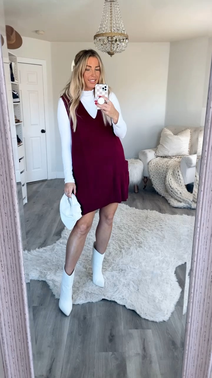 Holiday party outfit lace top fits TTS, wearing Medium. Sized up to a large in the sweater dress for this fit. Christmas outfit for kids. Christmas party. Wedding guest dress. Family photos outfit SaleSale

#LTKsalealert #LTKHoliday #LTKGiftGuide