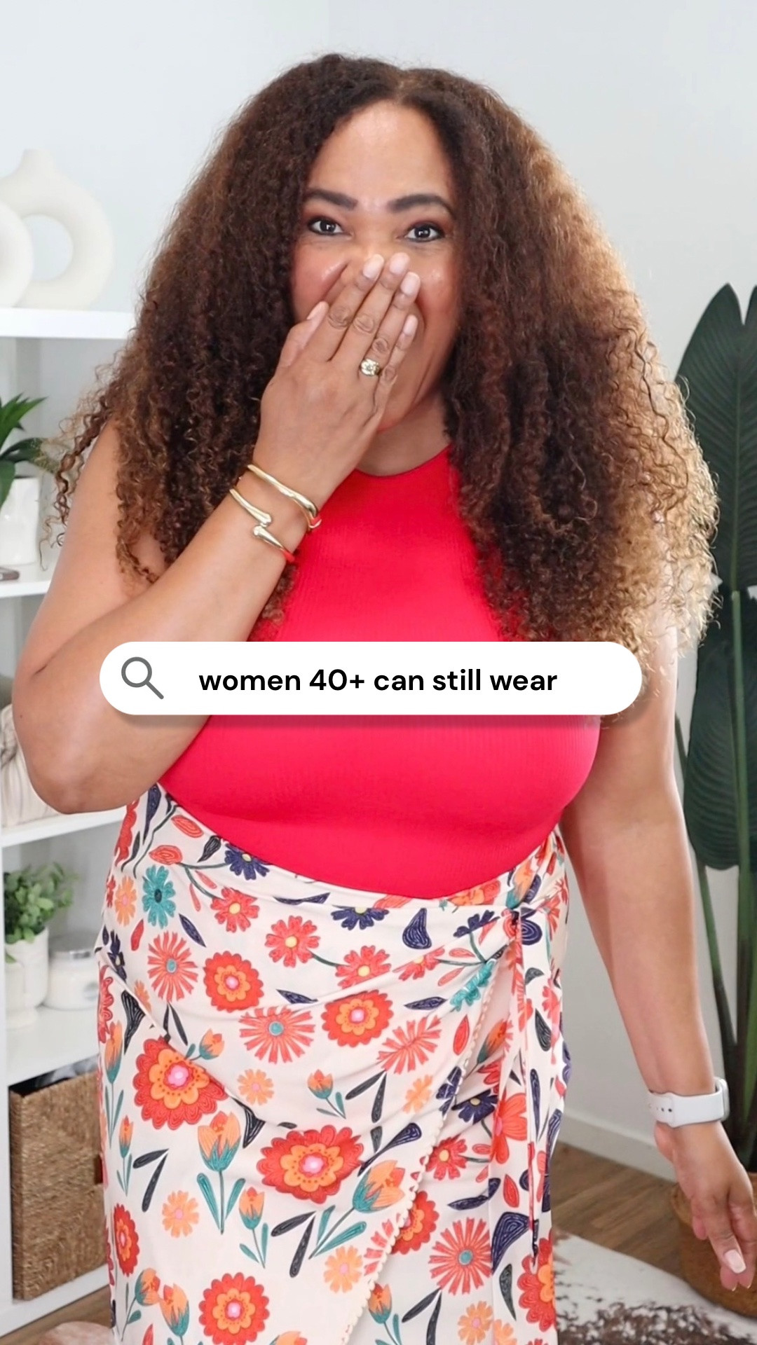 Yeah, we can still wear mini skirts, bold prints, and lots of COLOR ❤️💙🧡!! This fun little skirt is actually a skort! It has shorts underneath. Wearing a large in the skort and bodysuit.

#LTKOver40 #LTKMidsize #LTKootd