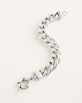 Silvertone Status Cuff Bracelet | Chico's