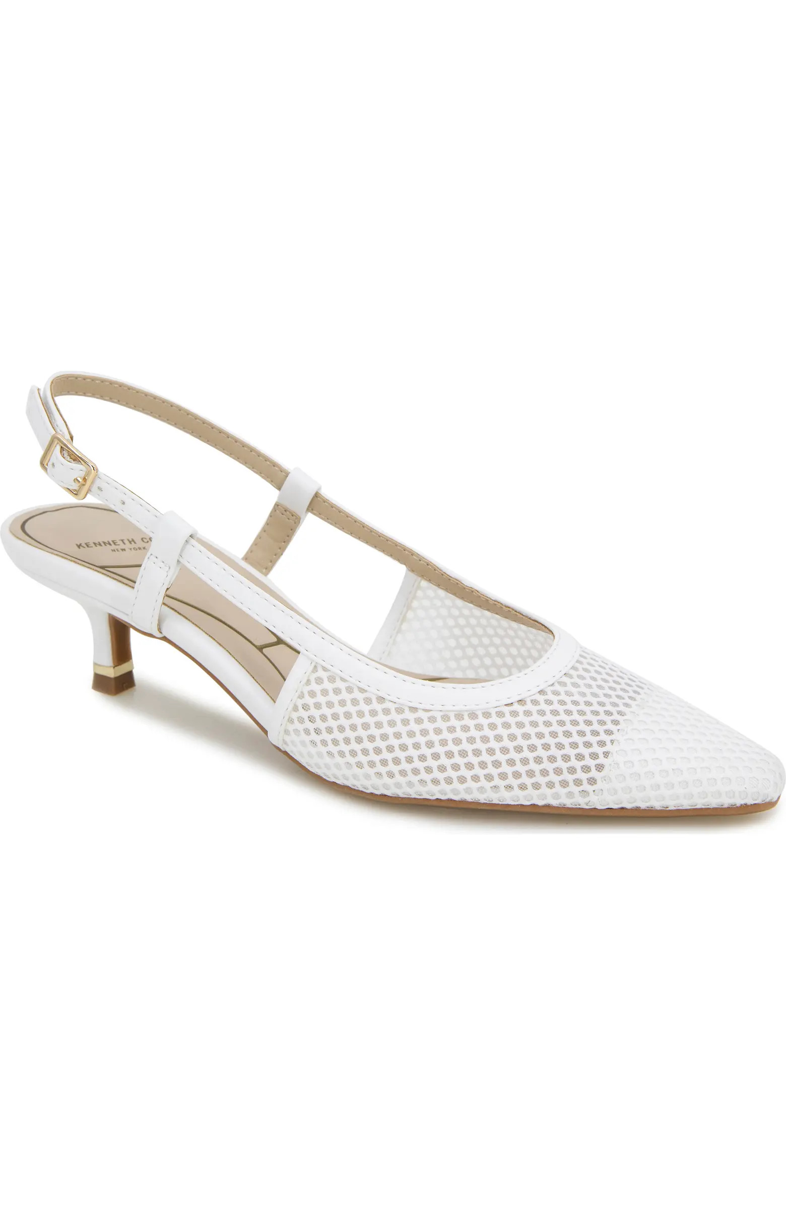 Kenneth Cole Martha Kitten Heel Slingback Pump (Women) | Nordstromrack | Nordstrom Rack