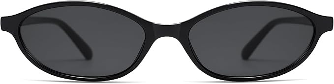 Retro Oval Cat Eye Sunglasses for Women Y2k Trendy Narrow Sunnies Designer Sun Glasses AR82253 | Amazon (US)