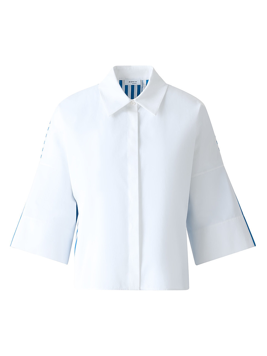 Women's Bold Stripe Shirt - Cream Medium Blue - Size 10 | Saks Fifth Avenue
