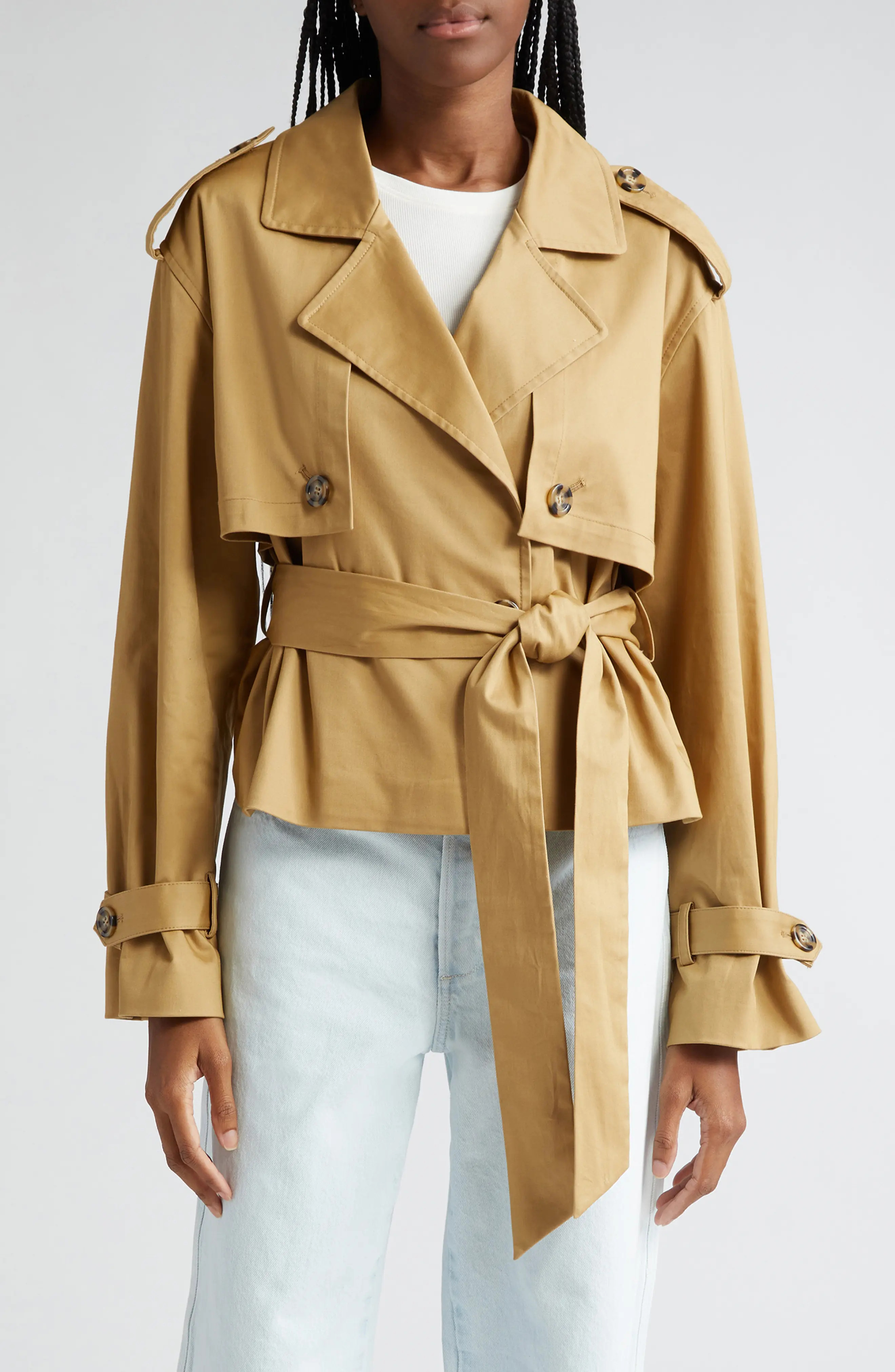Favorite Daughter The Charles Crop Trench Coat (Women) | Nordstrom | Nordstrom