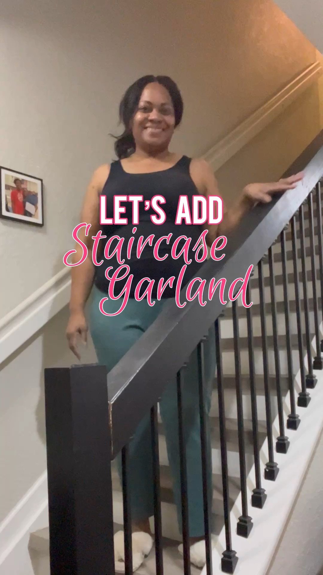 Let’s add staircase garland!!

#LTKHome #LTKSeasonal #LTKHoliday