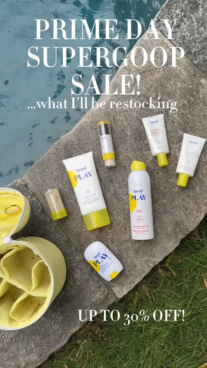 You guys know how much I love @Supergoop! SPF and it’s 20% off for Prime Day ☀️ perfect time to stock up before July 4th - and the Play Mist is 30% off! 
#SupergoopPartner

#LTKSaleAlert #LTKSwim #LTKTravel