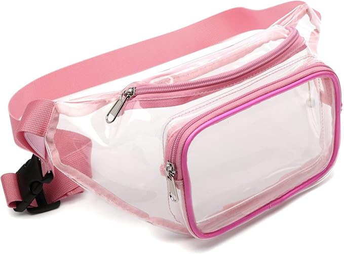 Fanny Pack, Veckle Clear Fanny Pack Waterproof Cute Waist Bag Stadium Approved Clear Purse Transp... | Amazon (US)
