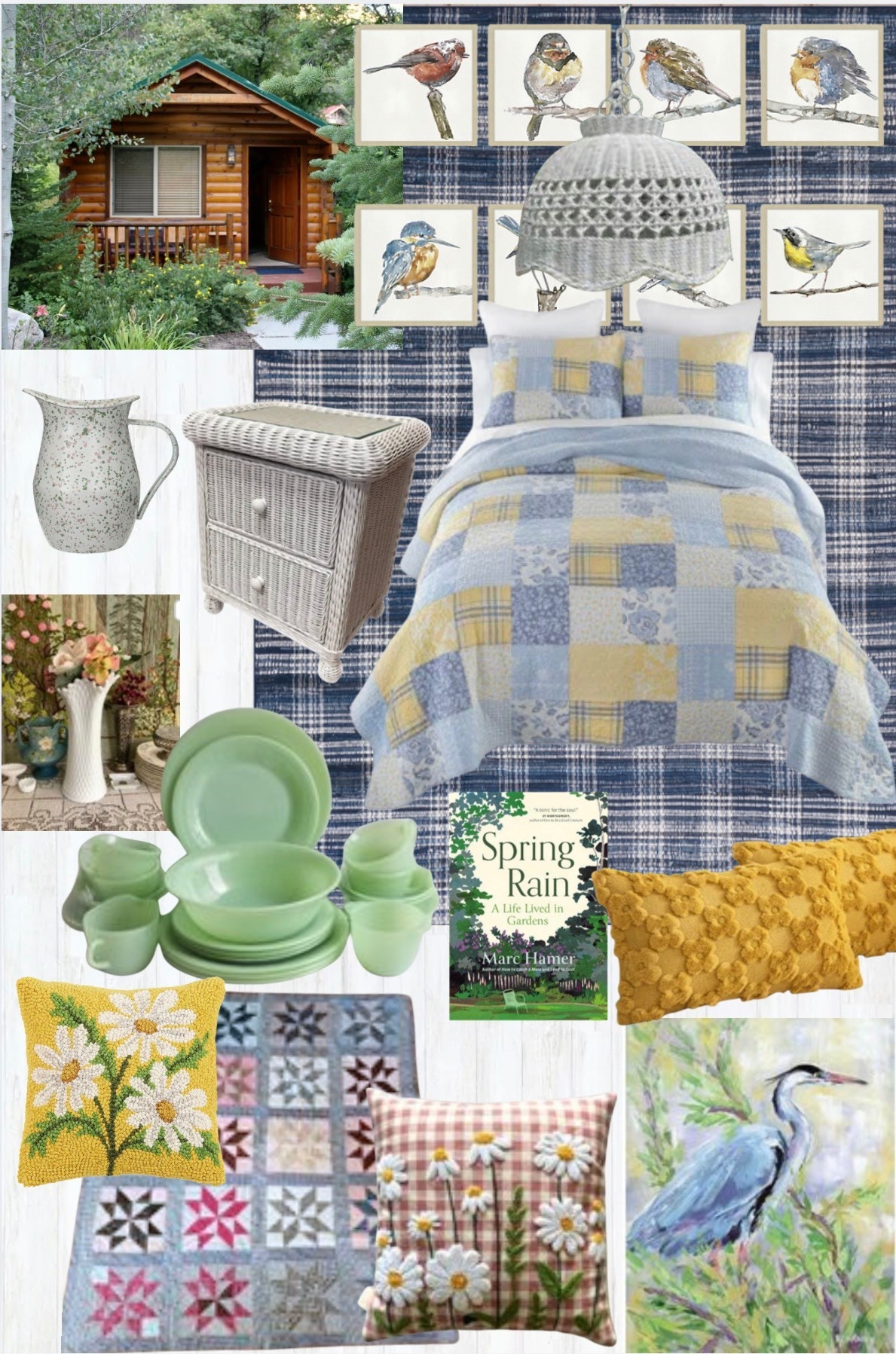 Spring at the Cottage | vintage quilts, Bird  Motifs & Cozy Collected Charm 🕊️🌼

#LTKSeasonal #LTKHome