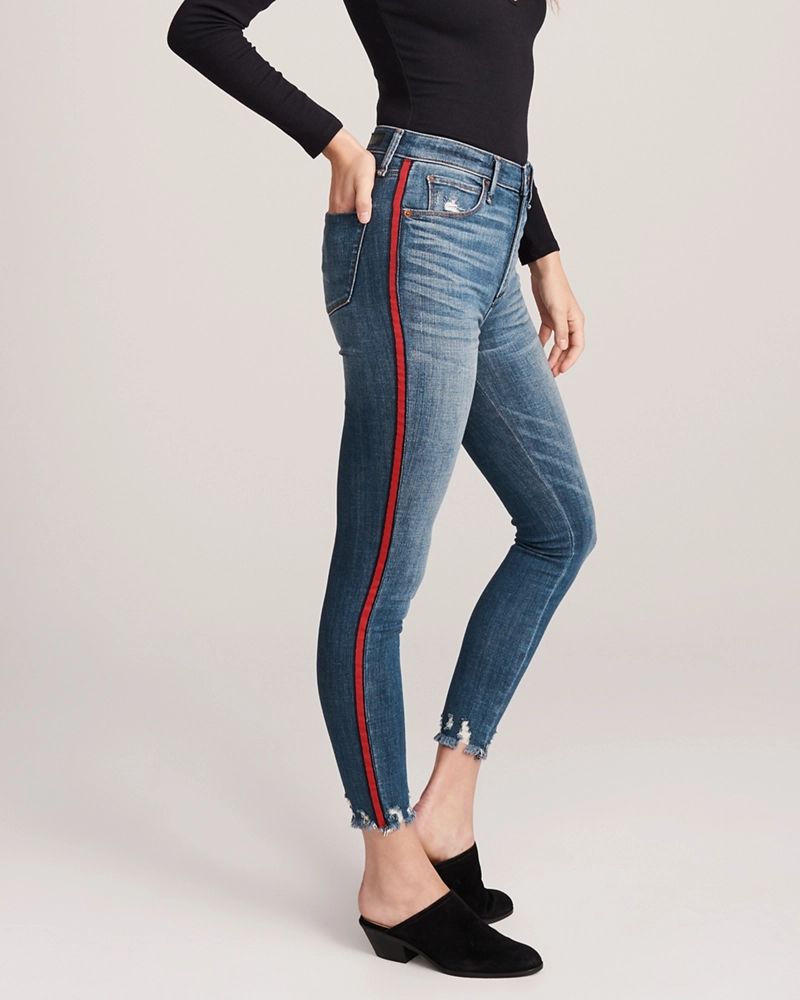 High Rise Ankle Jeans | Abercrombie & Fitch US & UK