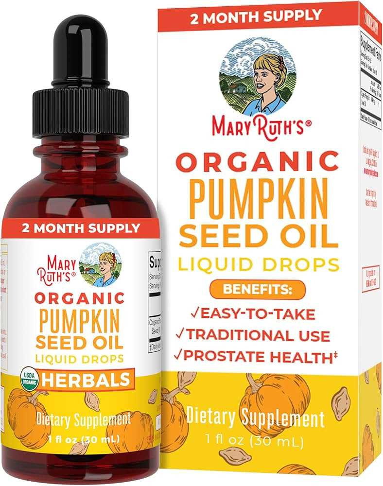 MaryRuth Organics Pumpkin Seed Oil Cold Pressed | 2 Month Supply | USDA Organic Pumpkin Seed Liqu... | Amazon (US)