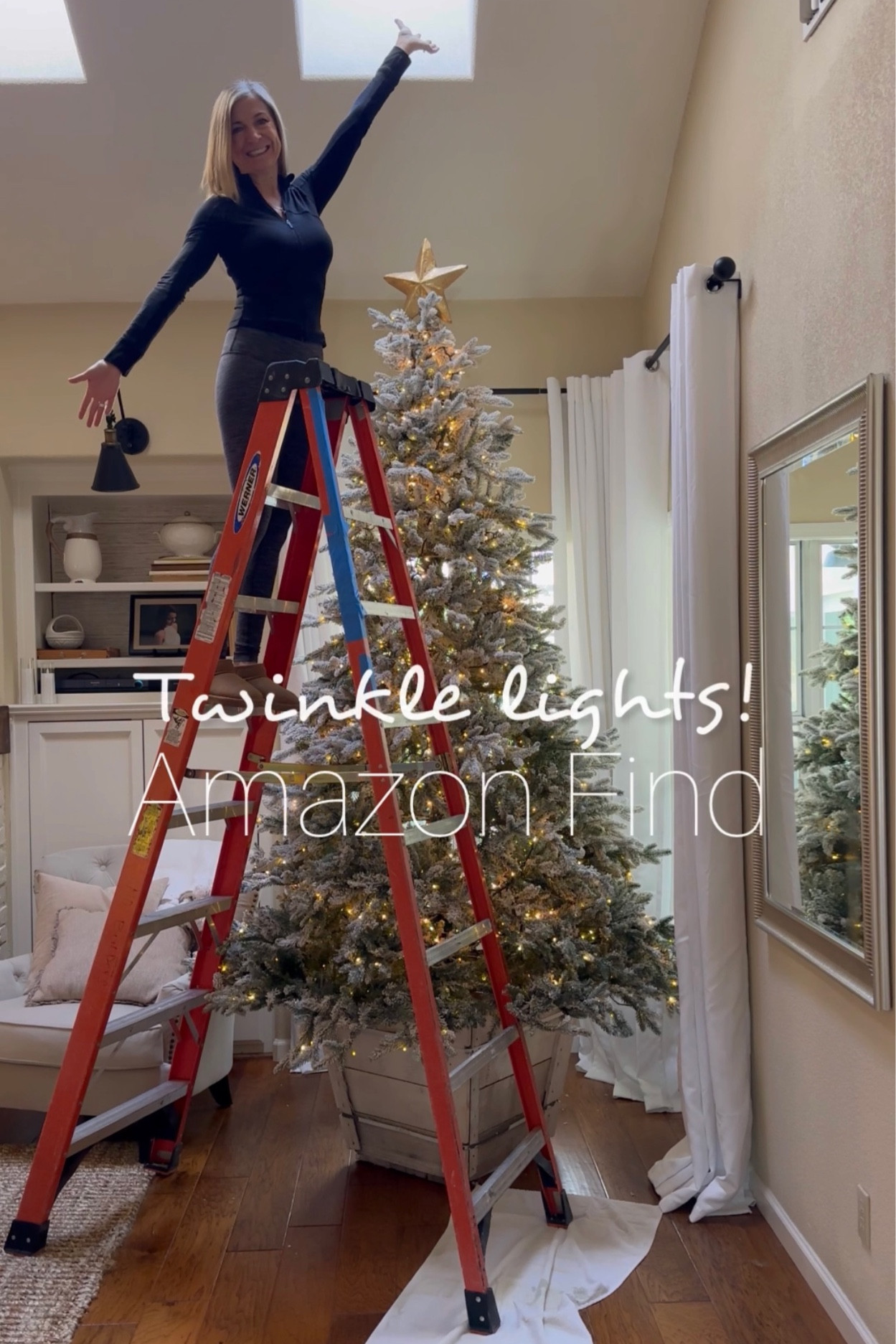 Sharing some AWESOME twinkle lights I found on Amazon. Linking them here. These are 9’ flocked trees that I have also linked in the order seen here in this video. 

#LTKHoliday #LTKhome #LTKVideo