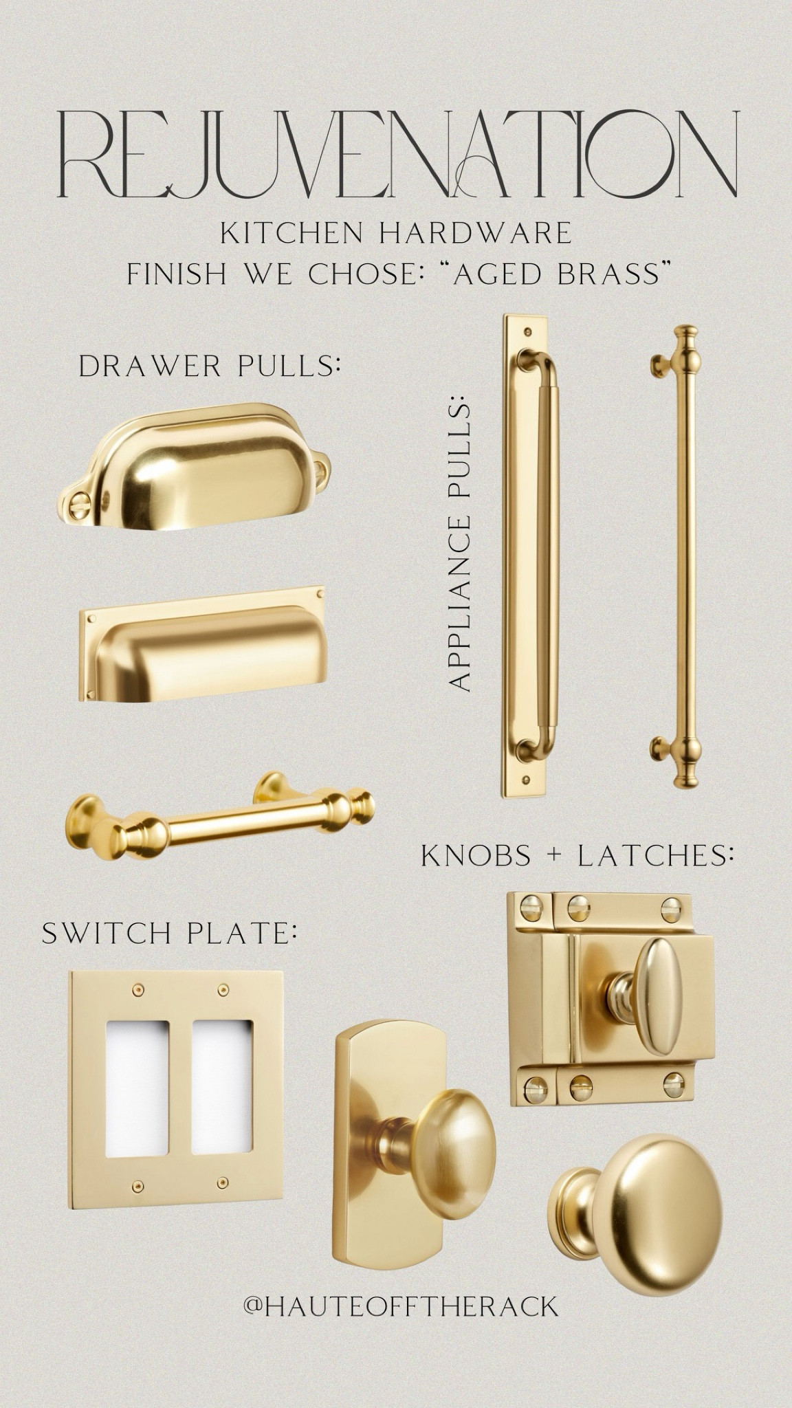 These are all of the knobs, pulls and appliance pulls that I’m considering for the kitchen. #rejuvenaation #kitchen #homedecor #drawerpulls 

#LTKHome
