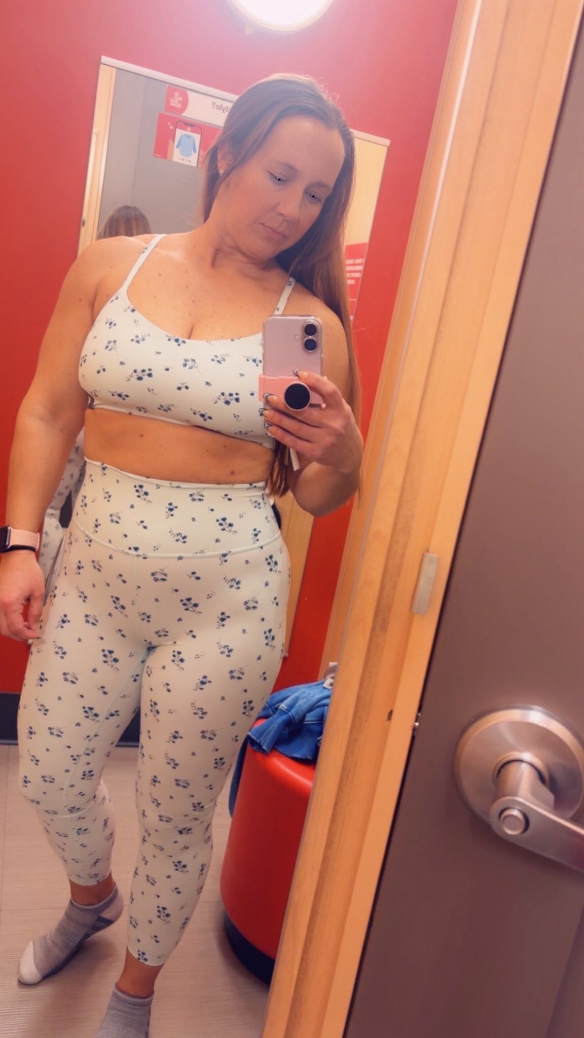 L💖VING this cute Spring print for this matching workout set. True to size: I am a medium in sports bras and small in bottoms. 

#LTKActive #LTKootd #LTKfitnessgoals