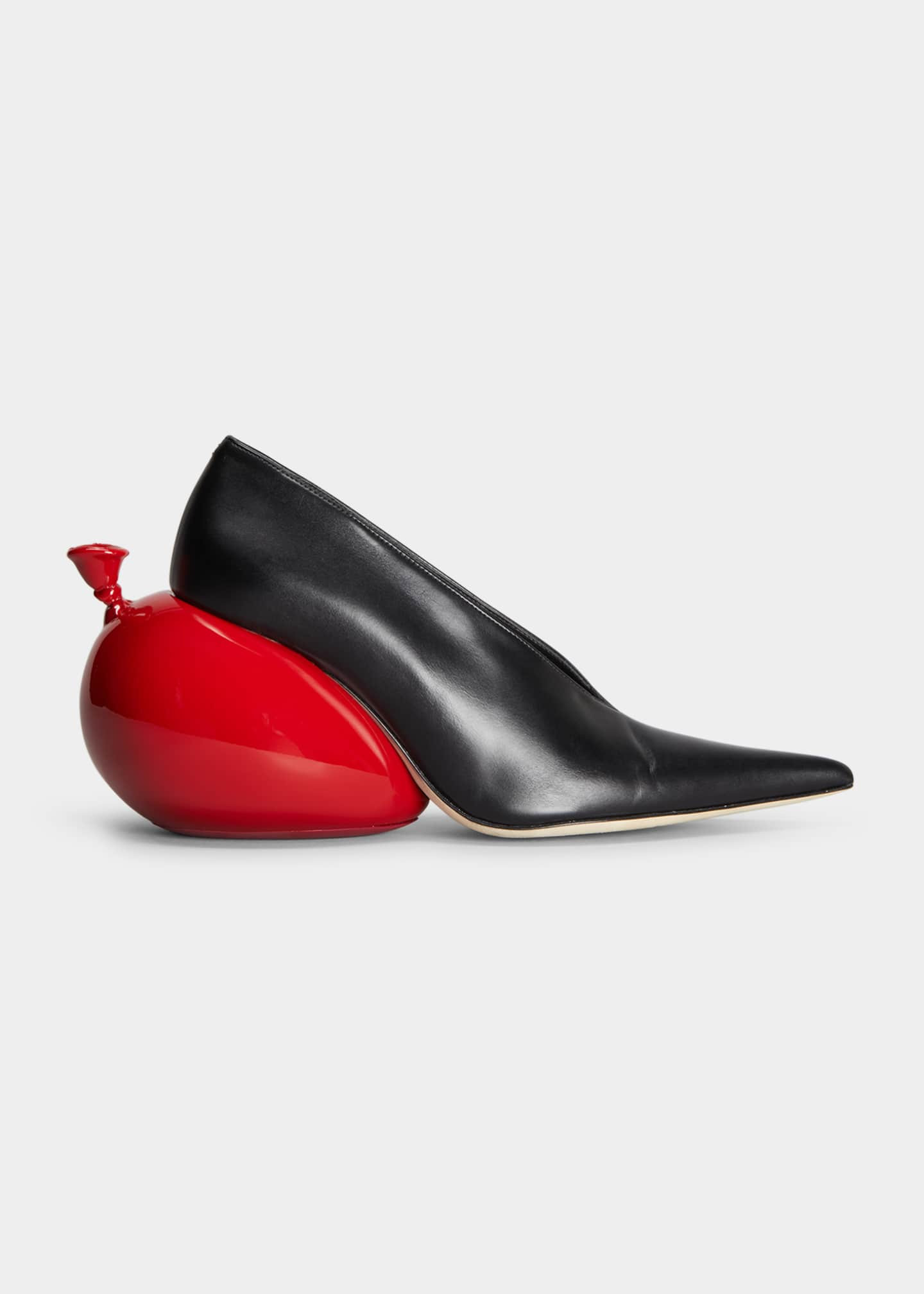 Balloon Heel Leather Pumps | Bergdorf Goodman