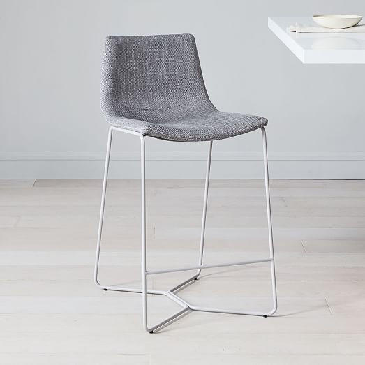 Slope Upholstered Bar & Counter Stools | West Elm (US)