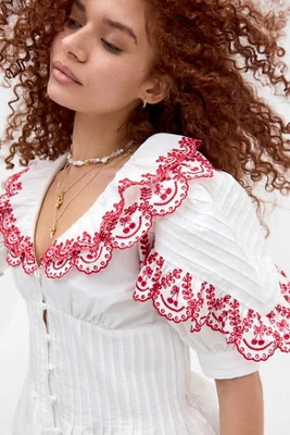 Damson Madder Caroline Blouse | Urban Outfitters UK