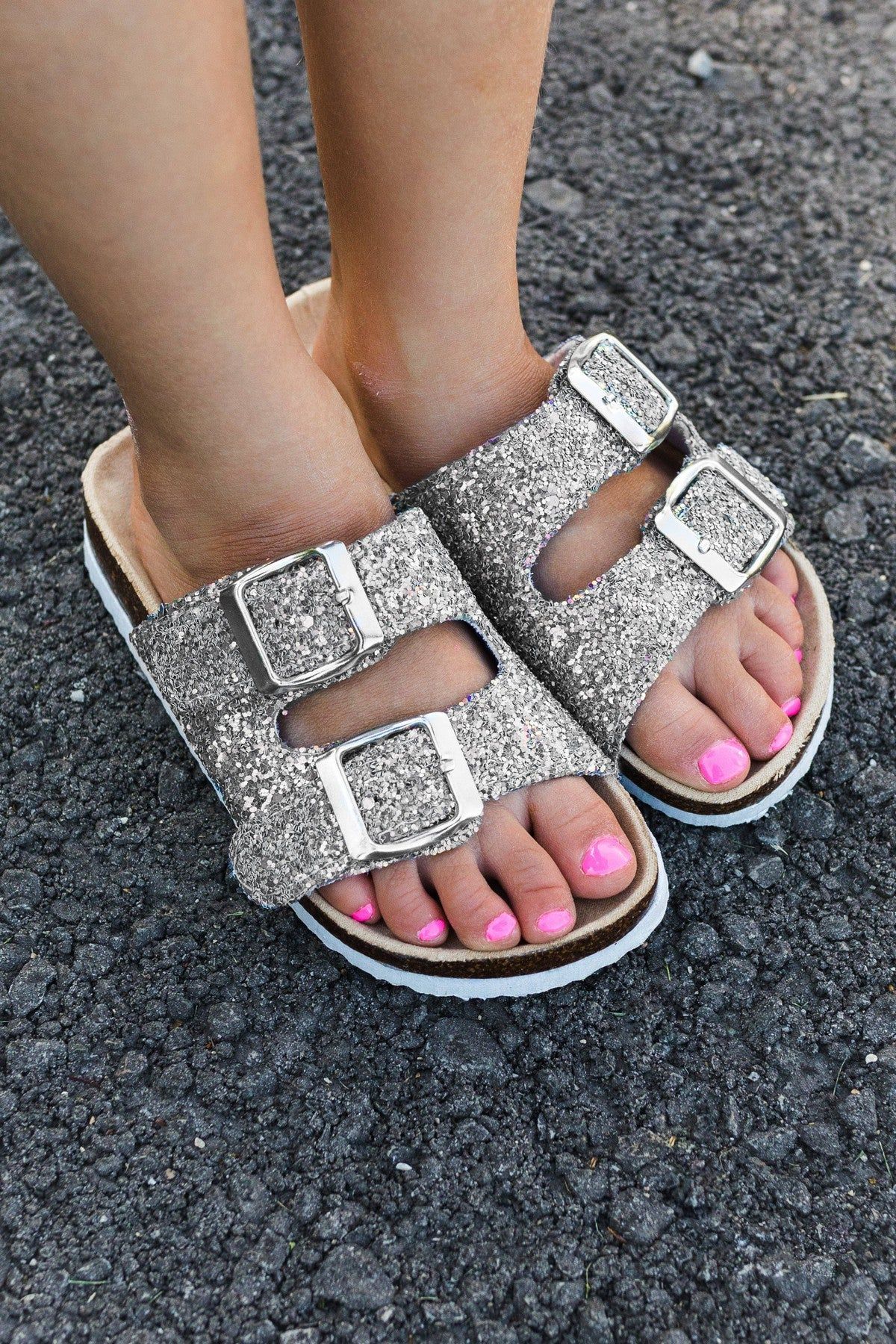 Mom & Me - Birkley Sandals | Sparkle In Pink