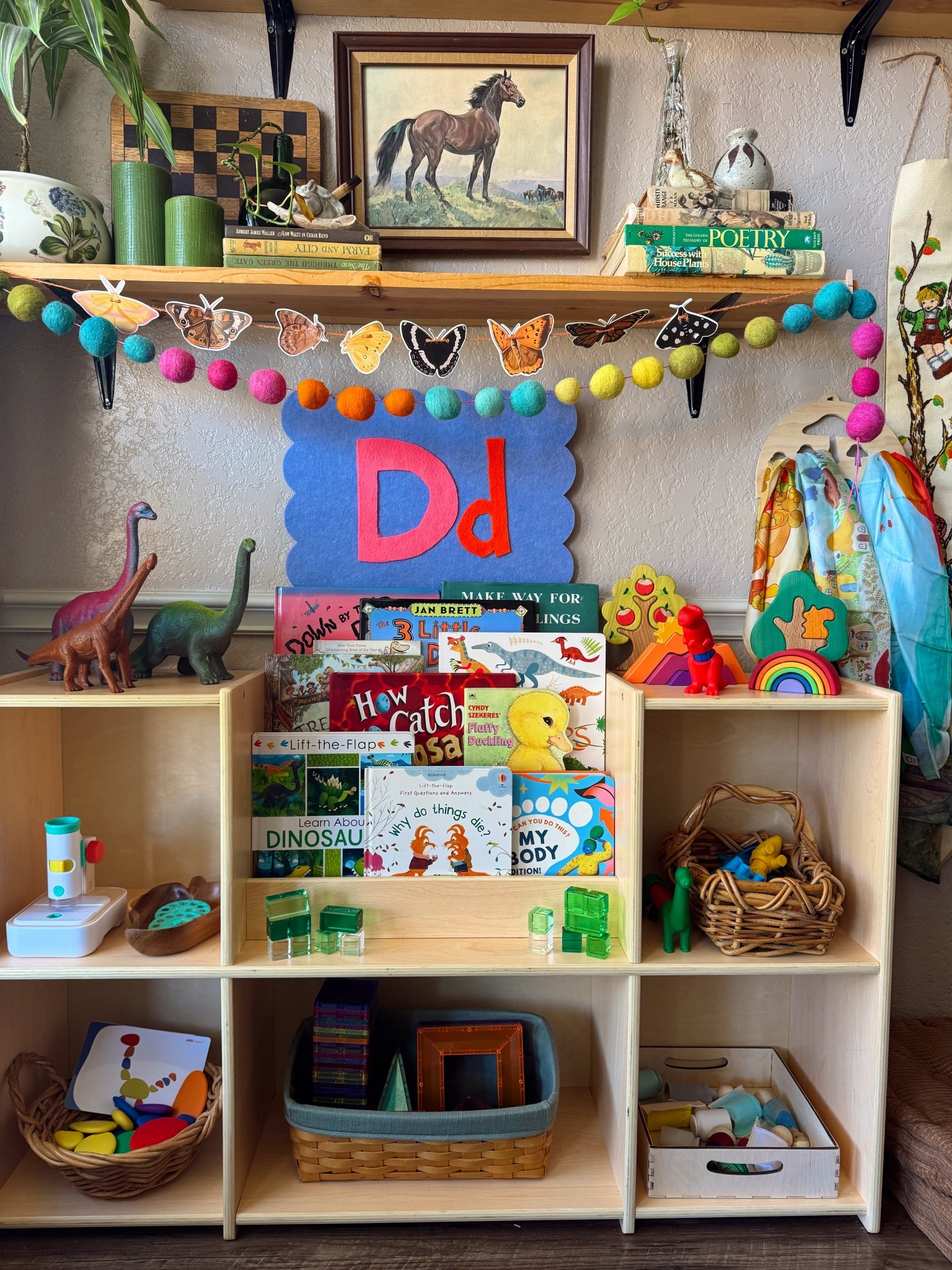 Toy rotation day 🦕✨

This week our shelf is inspired by the letter D: dinosaurs, ducks, discovery, and lots of open-ended play.

I love building our preschool learning around simple themes so it feels playful and natural.

#toyrotation
#preschoollearning
#playbasedlearning
#homeschoolmom
#toddleractivities
#learningthroughplay
#momcontent
