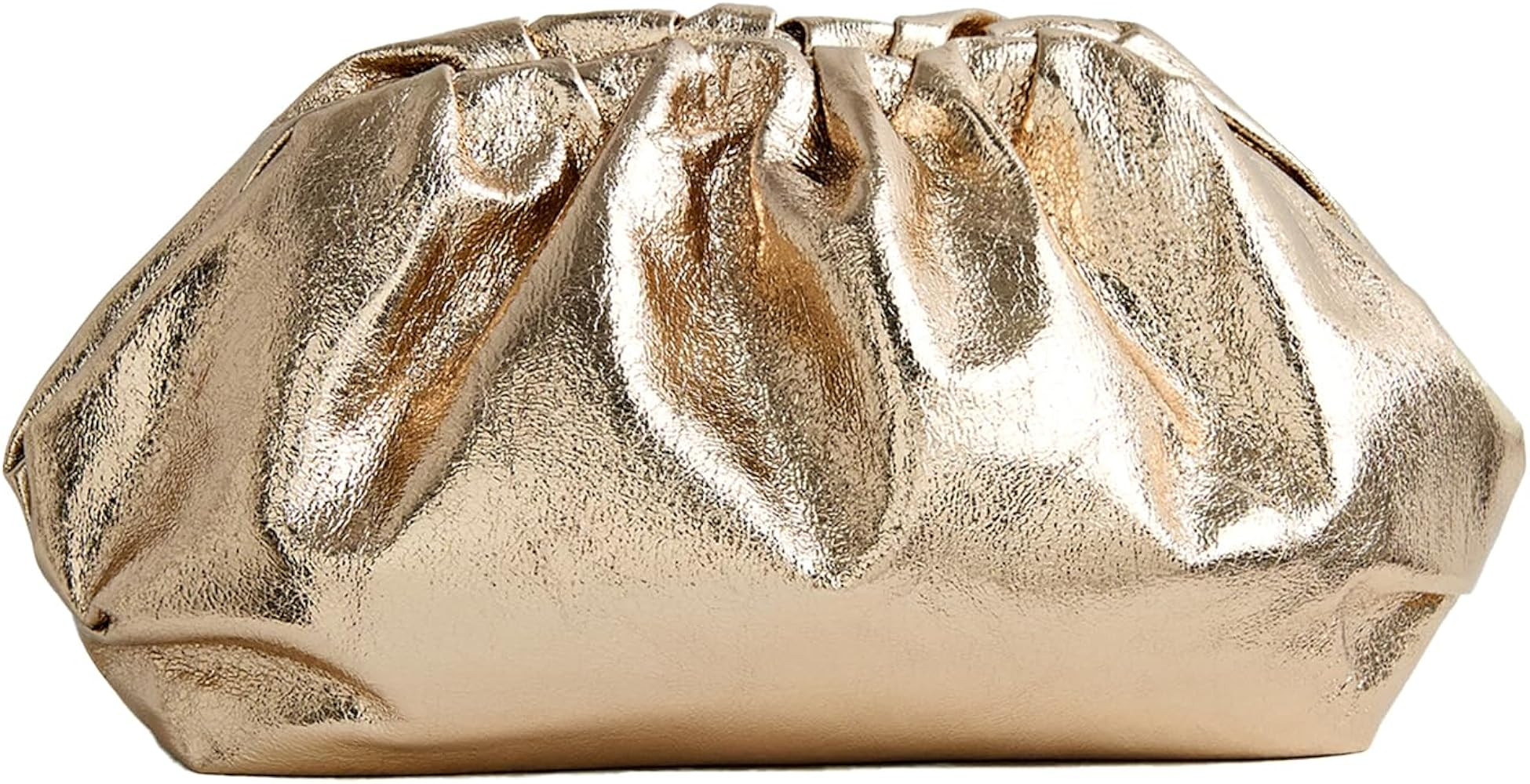 PHILOMENA Dressy Vegan Leather Clutch Purse for Women, Soft Pleated PU Evening Purse for Weddings... | Amazon (US)