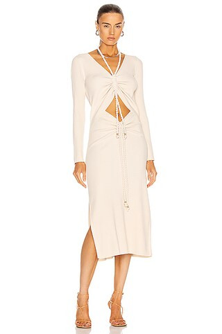 NICHOLAS Luisa Dress in Cream | FWRD 