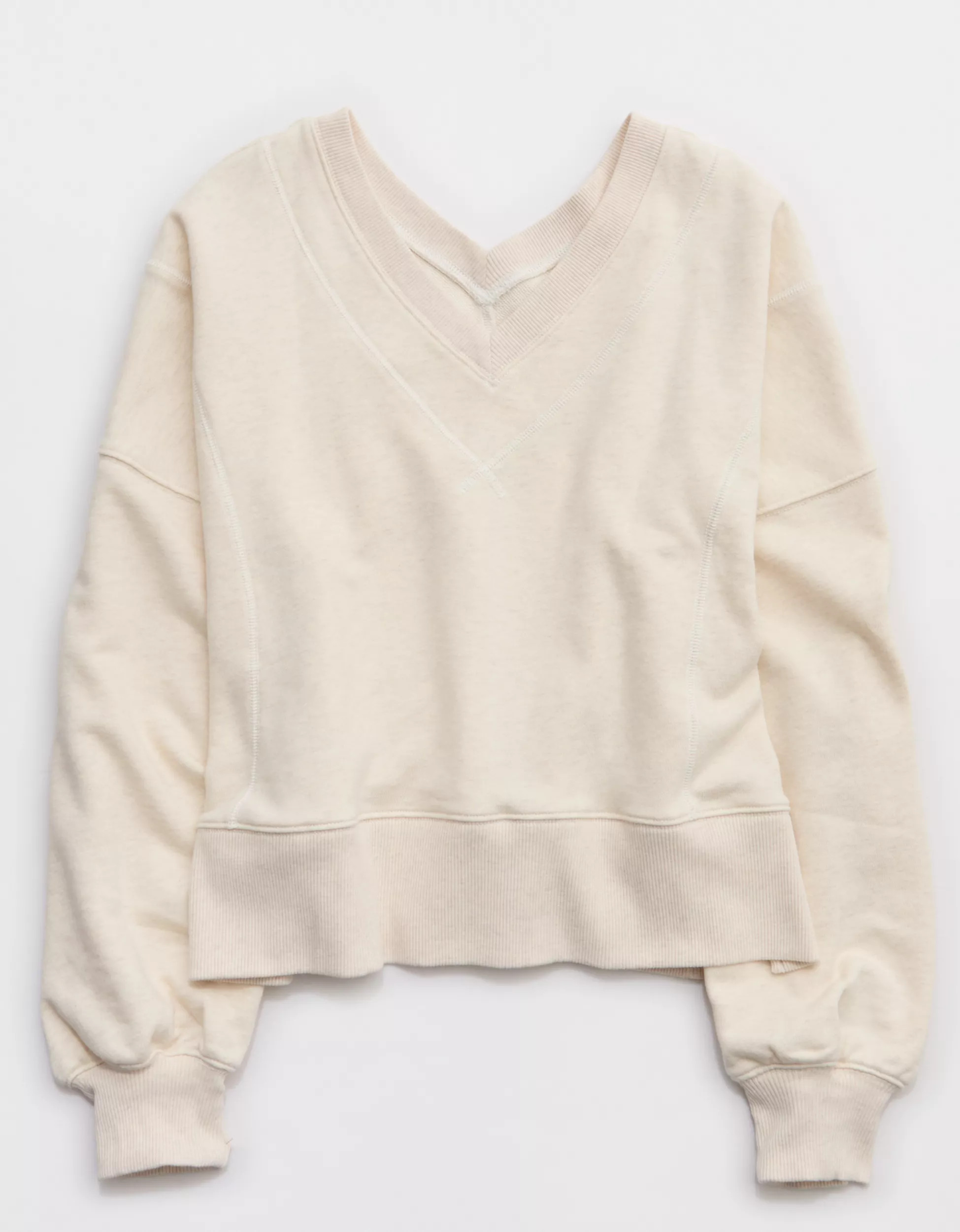Aerie Go-To V Neck Sweatshirt | Aerie
