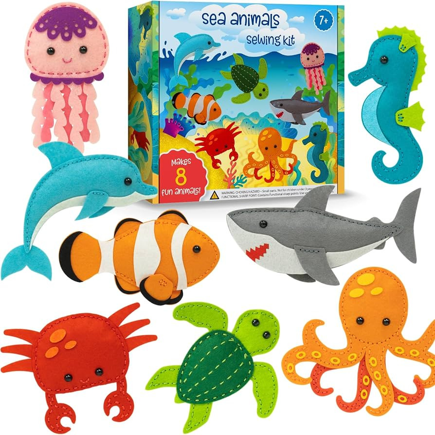 Craftorama Sewing Kit for Kids, Fun and Educational Fairytale Craft Set for Boys and Girls Age 7-... | Amazon (US)