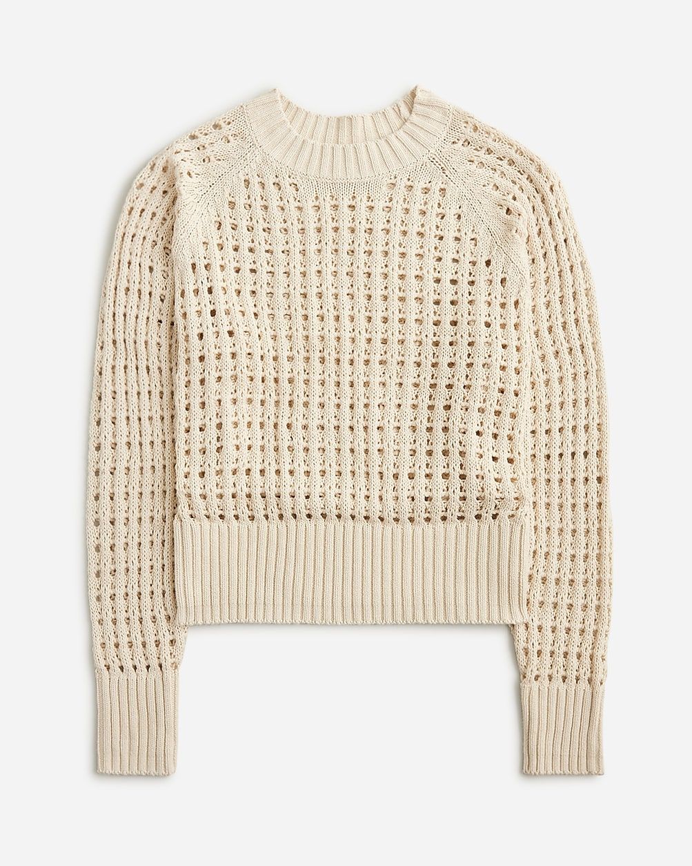 Pointelle crewneck sweater | J.Crew US