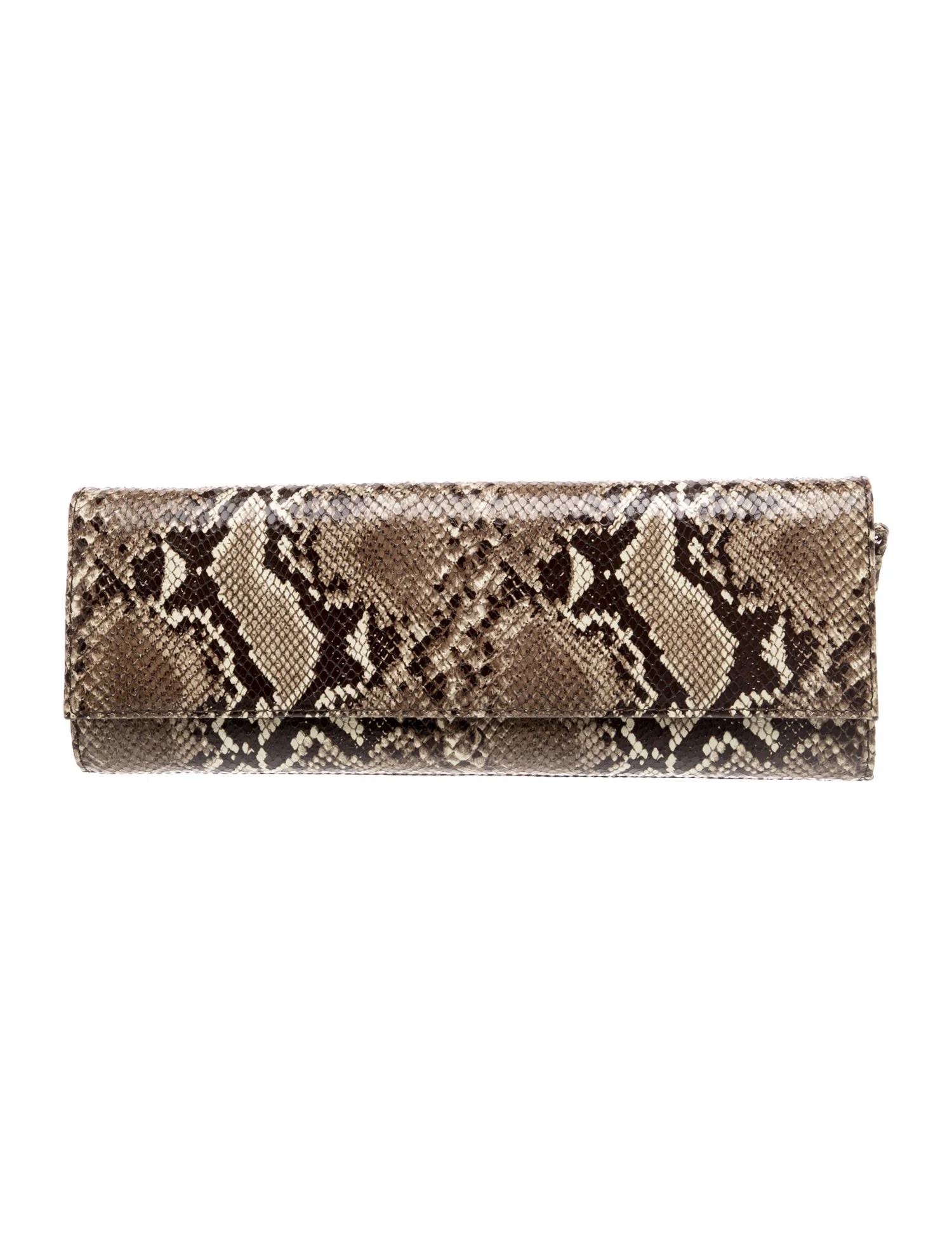 Stuart Weitzman Snakeskin Clutch - Neutrals Clutches, Handbags - WSU425667 | The RealReal | The RealReal