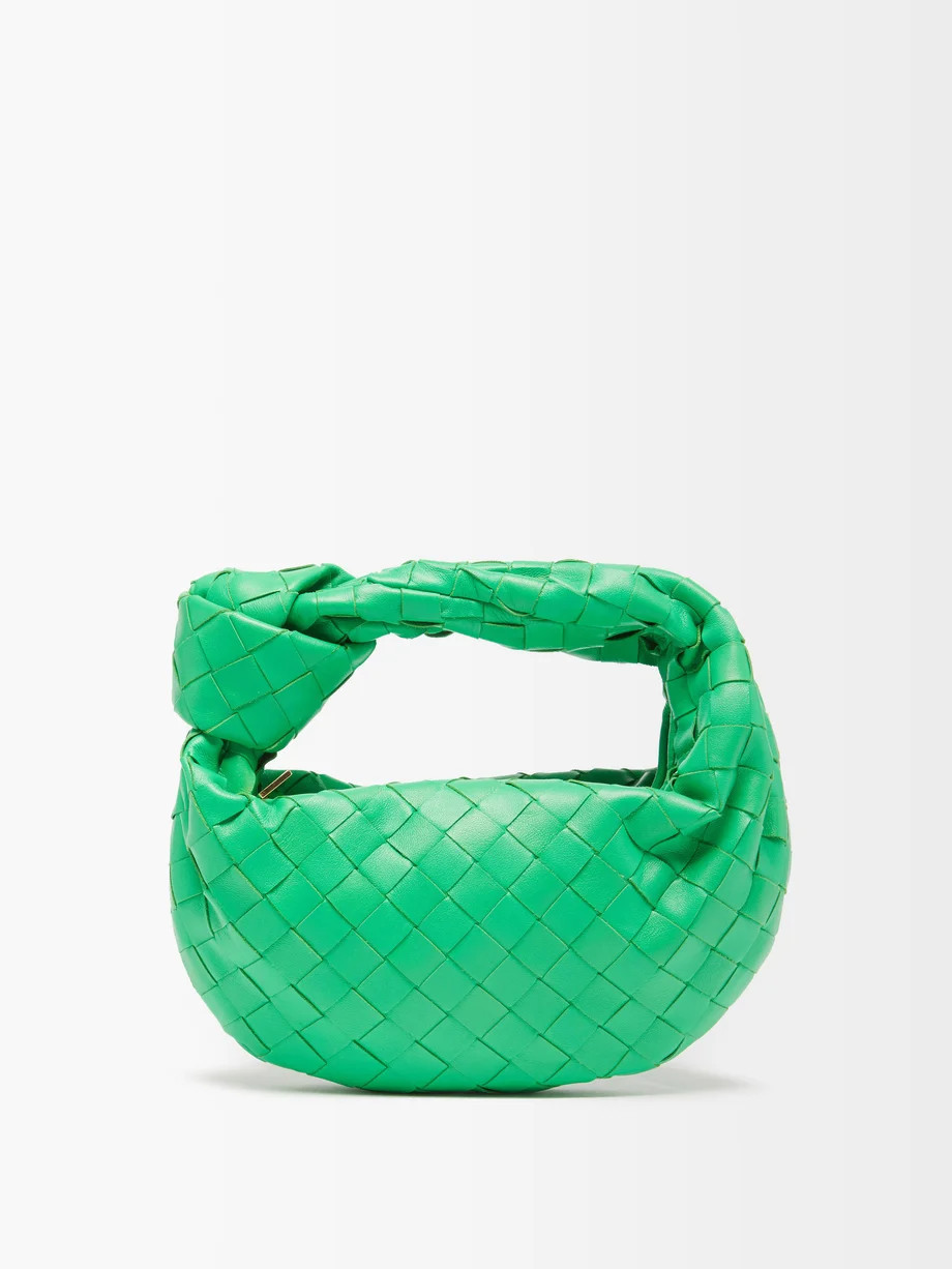 Jodie mini Intrecciato-leather clutch bag | Matches (US)