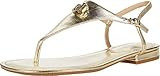 Lauren Ralph Lauren Ellington Flat Sandal Pale Gold 7.5 B (M) | Amazon (US)