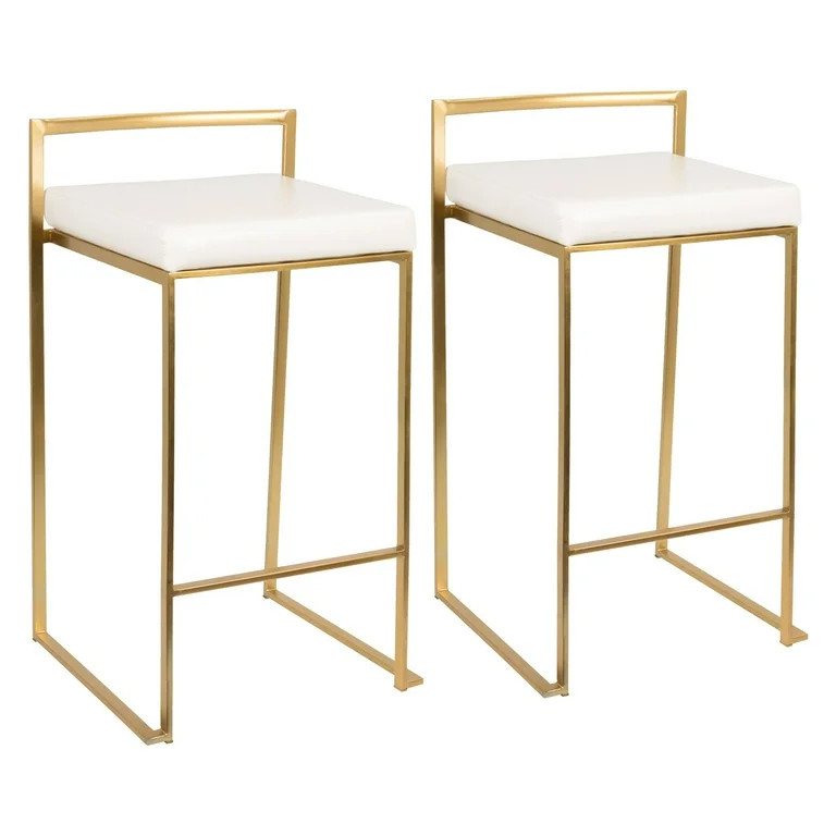 LumiSource Fuji 27 in. Contemporary Counter Stool - Set of 2 - Walmart.com | Walmart (US)