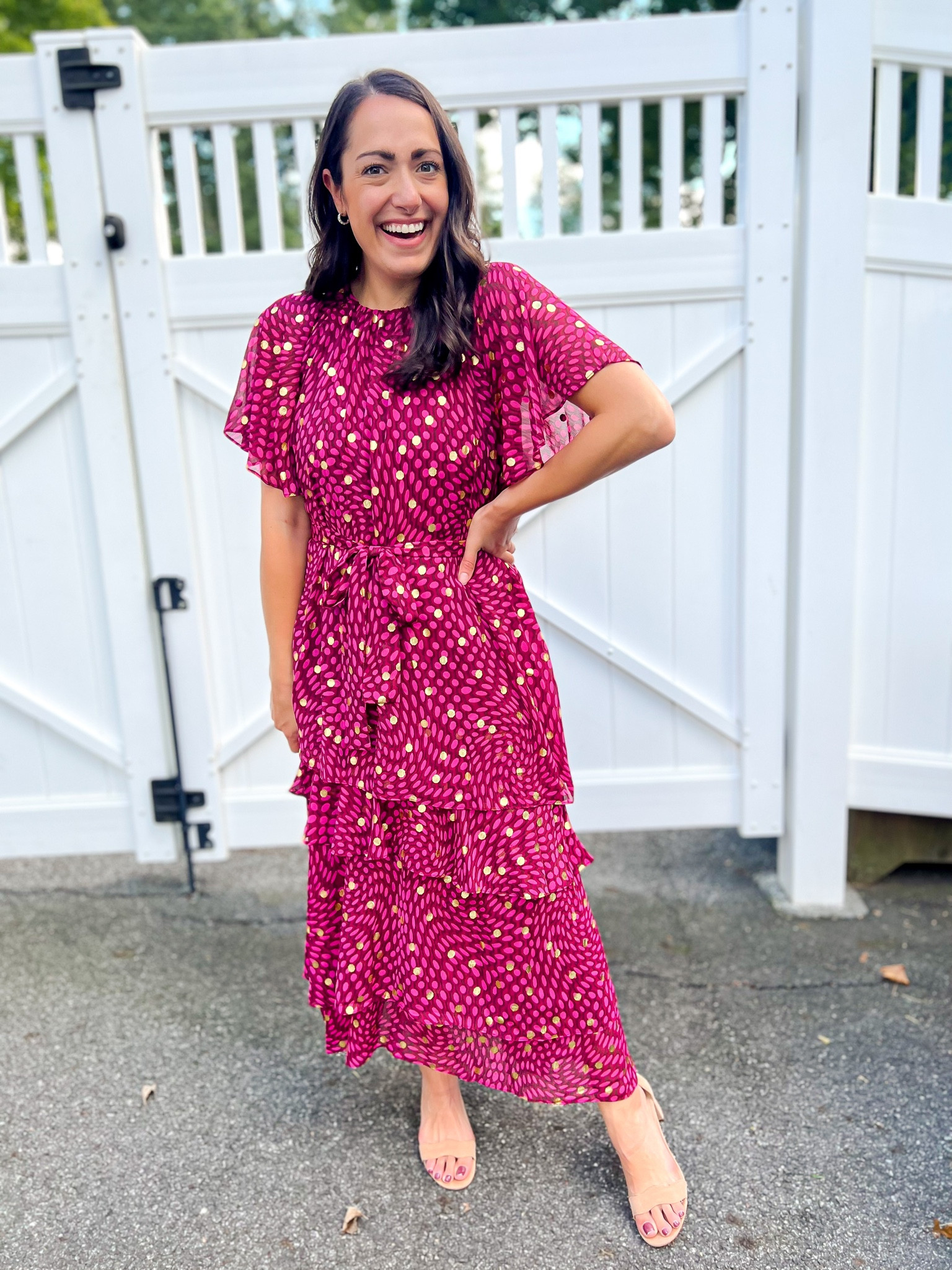 Walmart occasion dress: wearing a small but need an XS (runs big)

#LTKunder100 #LTKwedding #LTKSeasonal