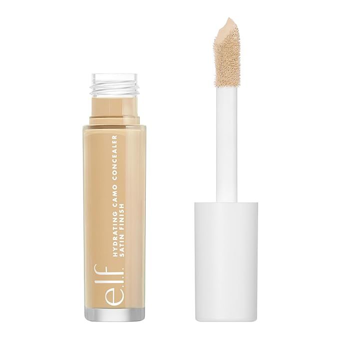 e.l.f. Hydrating Camo Concealer, Satin Finish, 25 Shades, All-Day Wear, Medium Neutral with warm ... | Amazon (US)