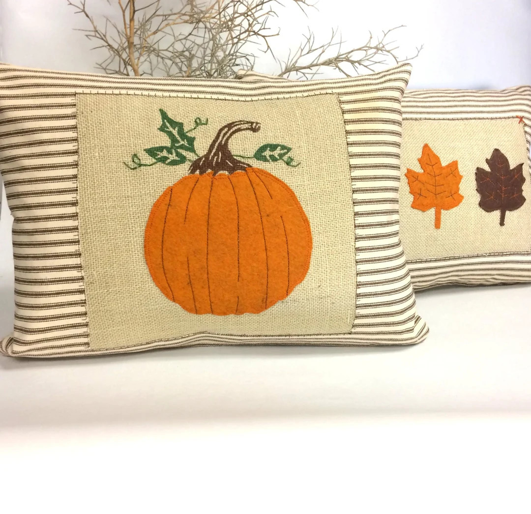 Harvest Pumpkin Autumn Pillow / Gift - Etsy | Etsy (US)