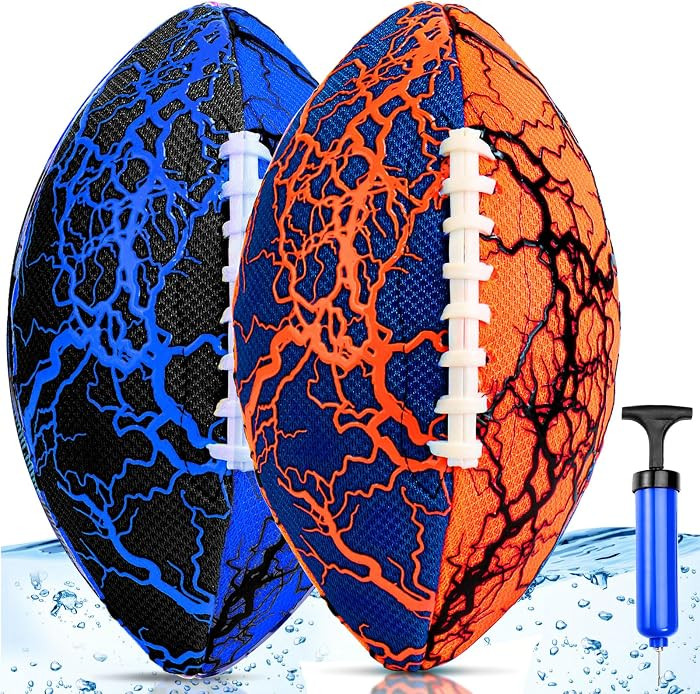 Jasonwell Pool Beach Water Football - 2Pack Strong Grip Waterproof Football for All-Weather Play ... | Amazon (US)
