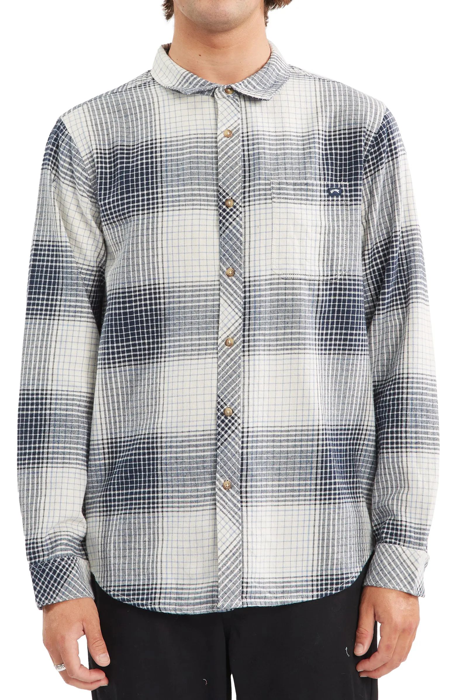 Billabong Coastline Check Flannel Button-Up Shirt | Nordstrom | Nordstrom