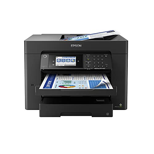 Epson Workforce Pro WF-7840 Wireless All-in-One Wide-Format Printer with Auto 2-Sided Print up to 13" x 19", Copy, Scan and Fax, 50-Page ADF, 500-sheet Paper Capacity, 4.3" Screen,Black | Amazon (US)