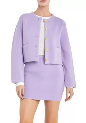 ENGLISH FACTORY Women's Knit Sweater Cardigan | Belk