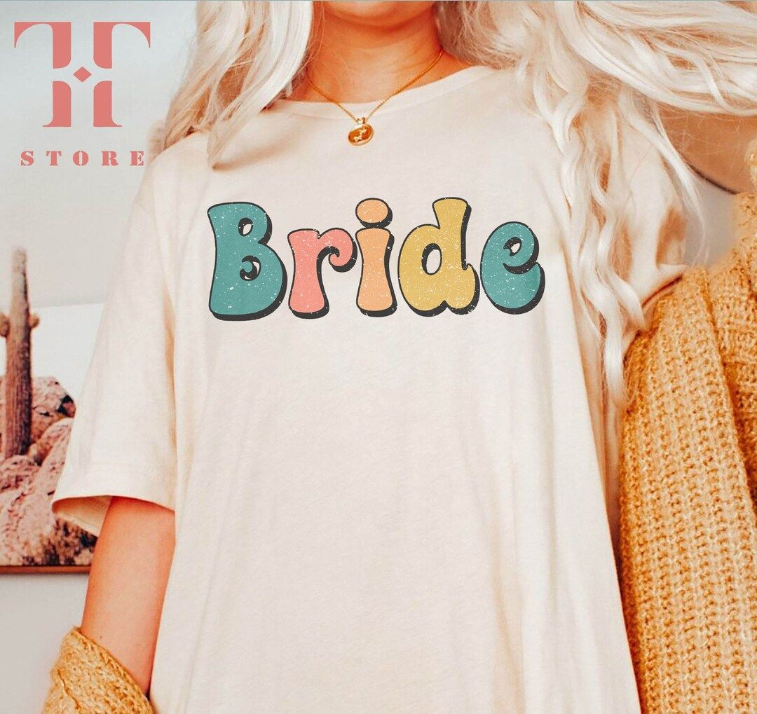Retro Bridal Party Shirts, Groovy Bride Shirt, Groovy Bachelorette Party Shirts, 70s Bachelorette... | Etsy (US)