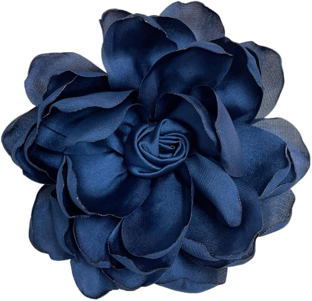 Dainty Fabric Rose Flower Large Brooch Lapel Pins Flower Brooches Pin Classic for Wedding Party D... | Amazon (US)