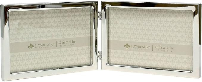Lawrence Frames Metal Frame, Standard, Silver, 6x4 Double | Amazon (US)