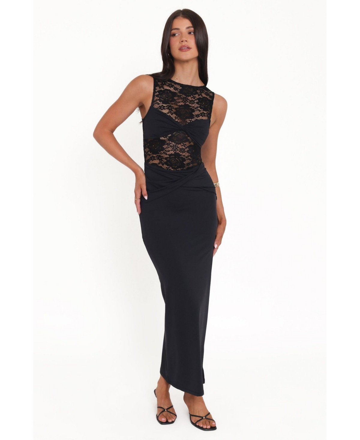 Petal and Pup Women's Tinashe Lace Midi Dress - Black | Macy's