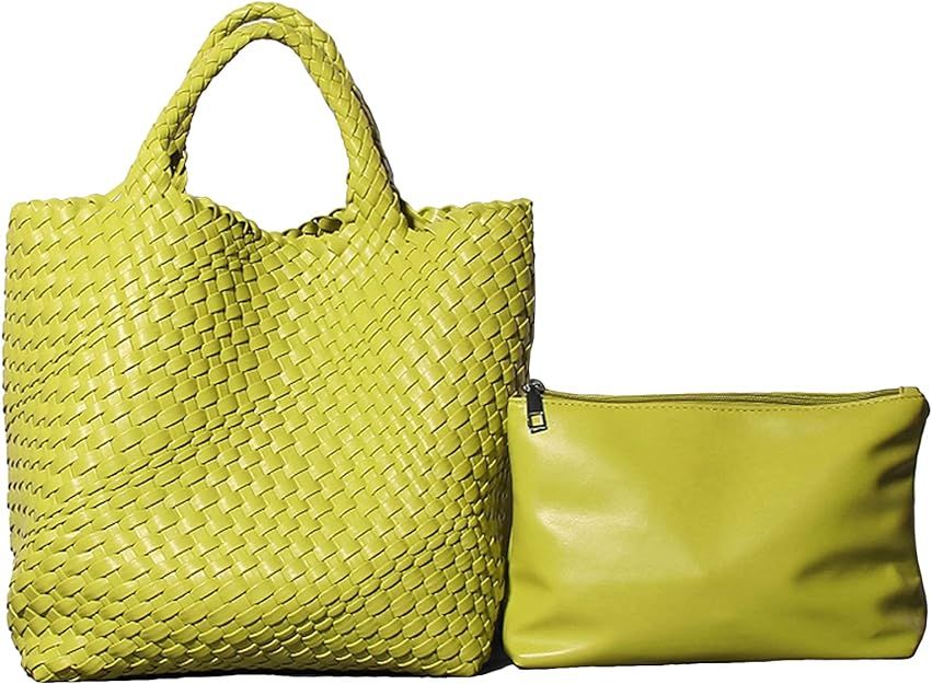 Women's Tote Bag Large Capacity Handbags Purse Woven Bag Shopper Bag Travel for Ladies | Amazon (US)