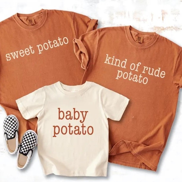 Which potato are YOU? 😁 sweet potato shirts for the whole family… perfect for #Thanksgiving 

#LTKSeasonal #LTKHoliday #LTKFamily